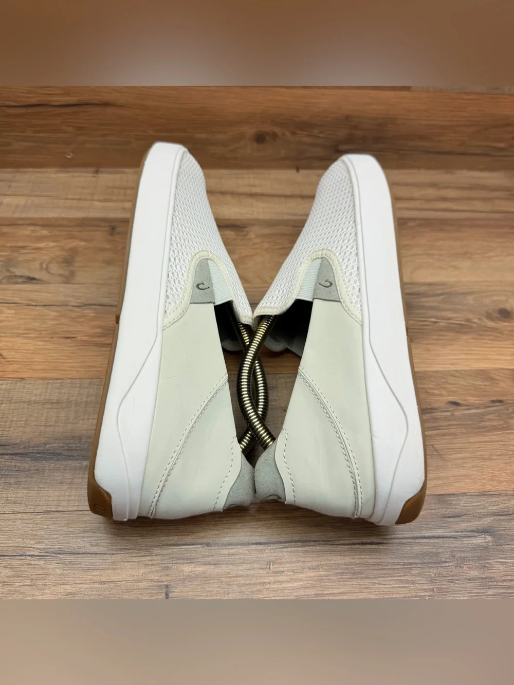 Olukai size 11 Pehuea Slip on Shoes Sneakers  White Slip-On Mesh Casual Shoes